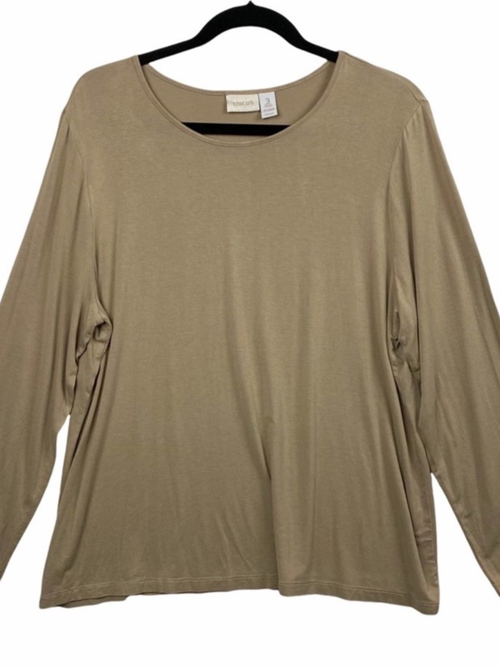 Chico's Tan Long Sleeve Top